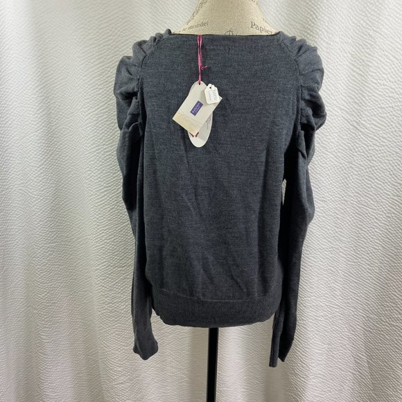 Rare Krimson Klover  Wool Sweater by the sweater girl Biella Yarn Sugared Lace - Picture 6 of 13